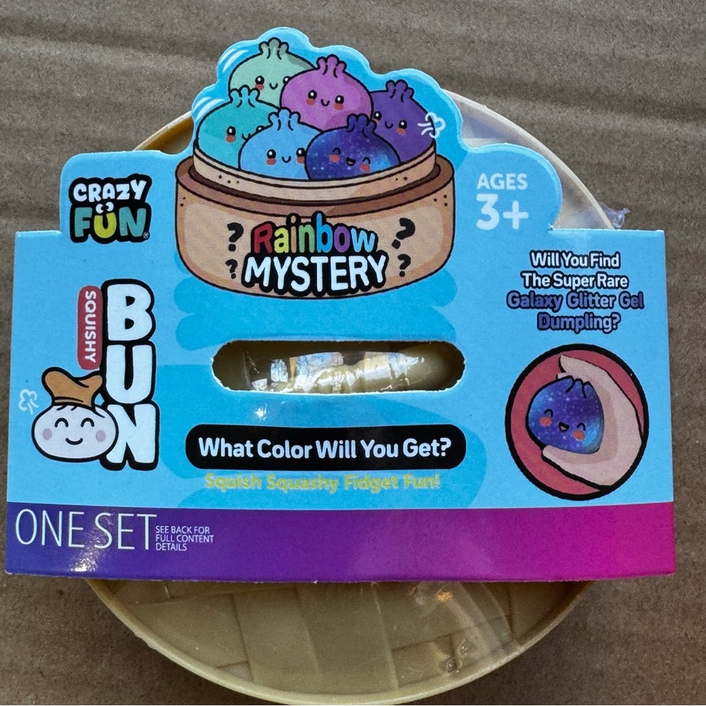 Glitter  Mystery Squishy Dumpling- Large- Series 6 Blind package. By Puka